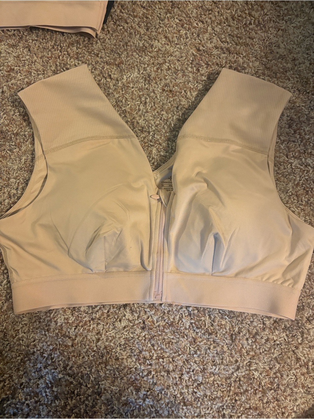 Tommie Copper Shoulder Support Bra w/Zipper - Nude - No tags - Never worn